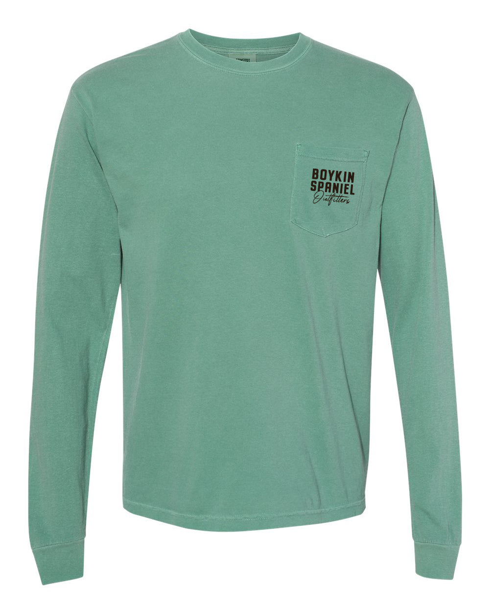 South Carolina's Original Brown Dog - Boykin Spaniel Long Sleeve 100% Cotton Heavyweight Pocket Tee