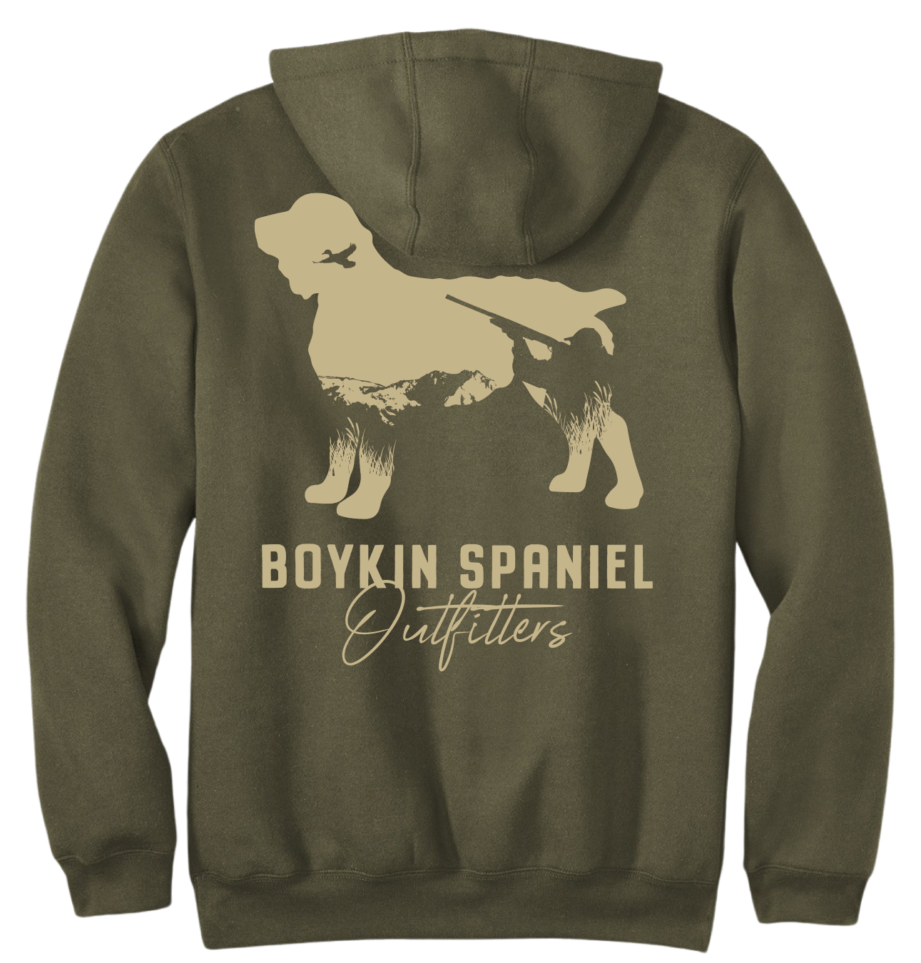 Carhartt ® Midweight Hooded Sweatshirt with Boykin Spaniel Hunting Silhouette
