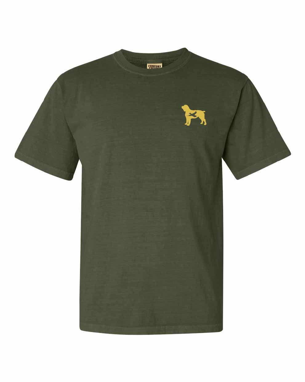 Comfort Colors® Heavyweight Ring Spun Tee - Boykin Spaniel Hunting Silhouette