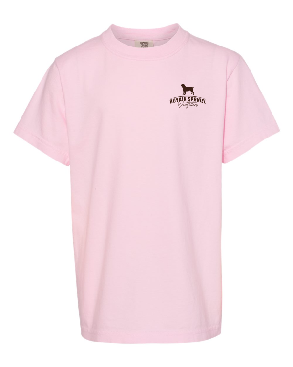 Late for School - Boykin Spaniel Puppy YOUTH Ring Spun Cotton Tee