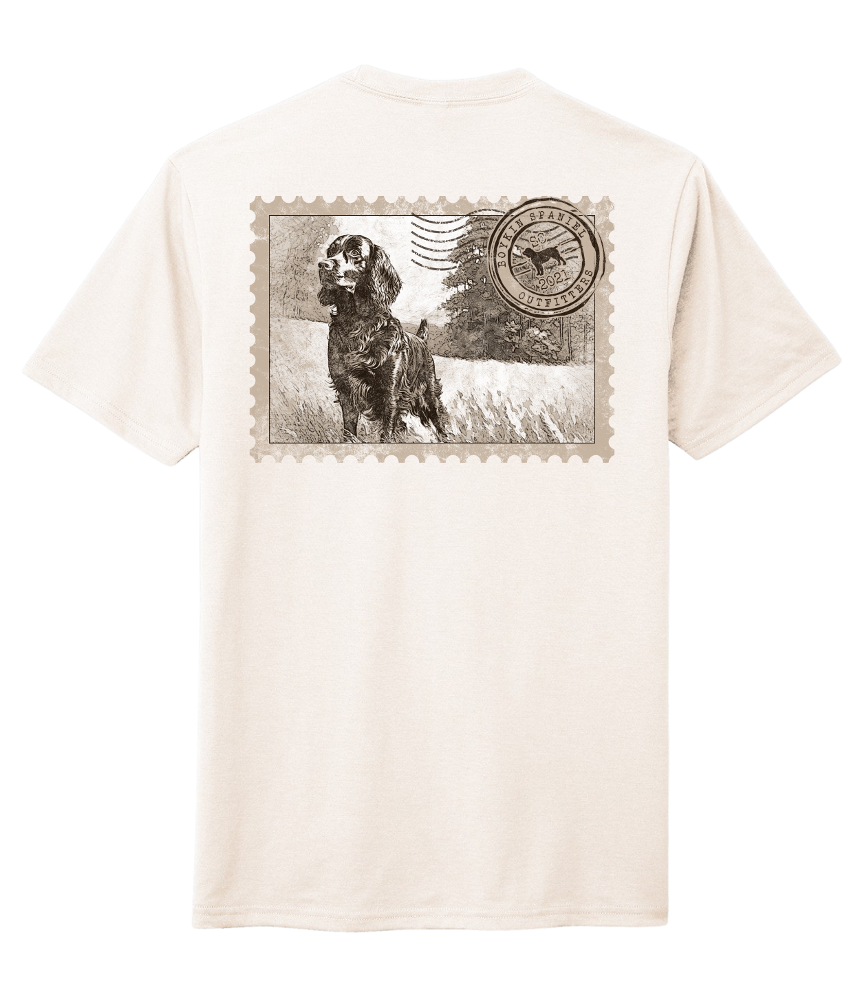 Boykin Spaniel Triblend T-Shirt - Iconic Boykin Stamp Design