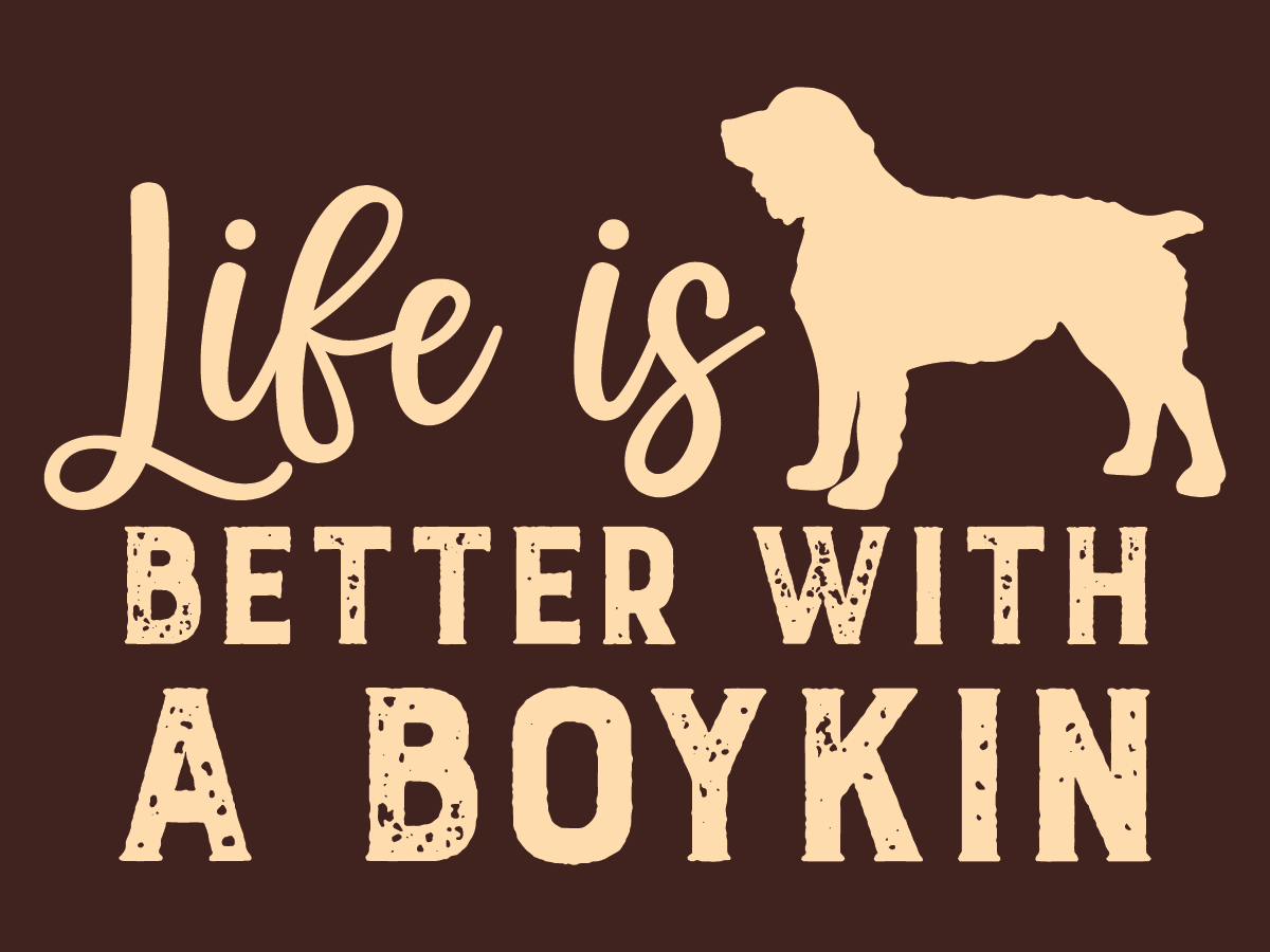 Boykin Spaniel Vinyl Decal - Life is Better with a Boykin