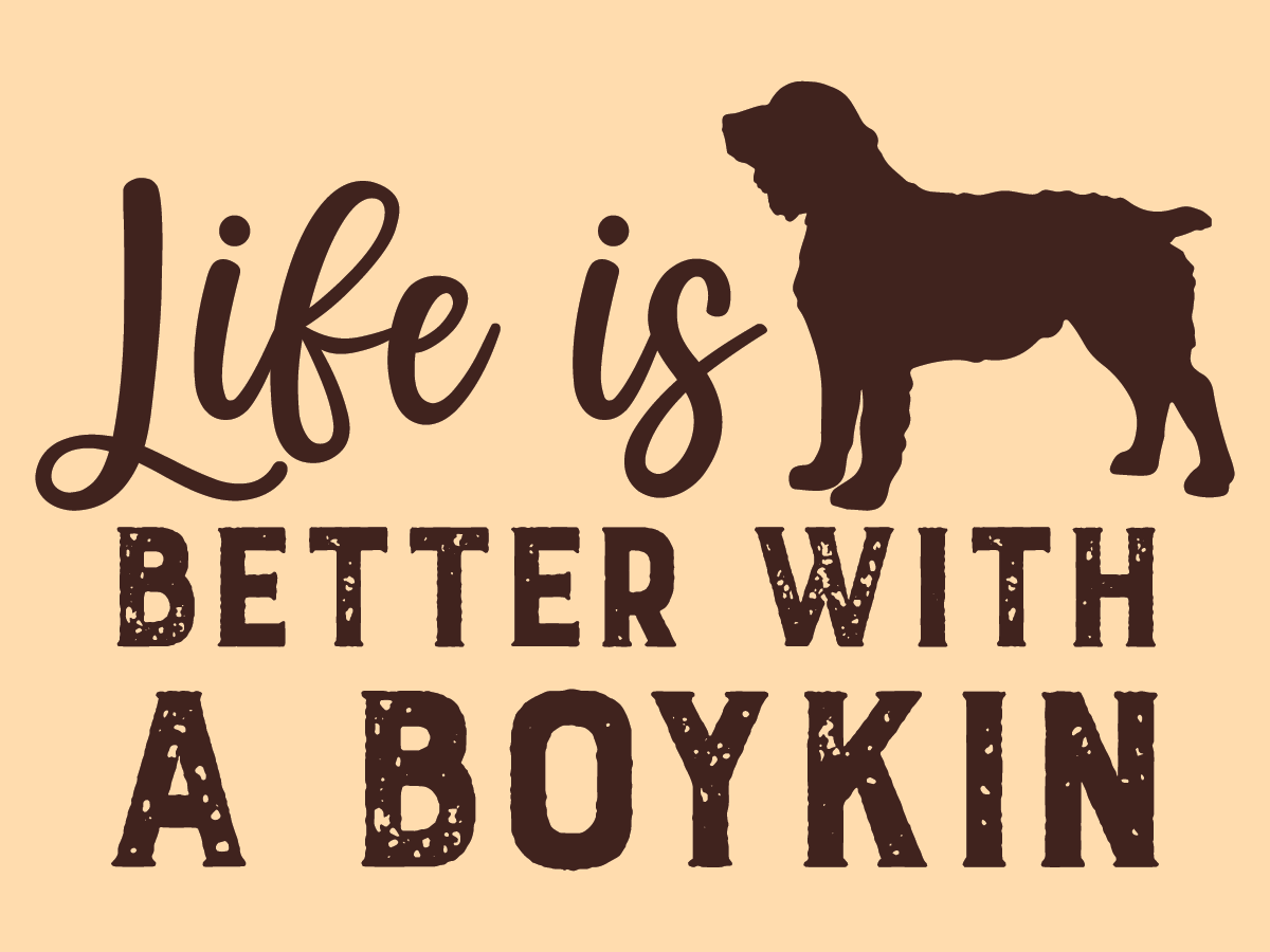 Boykin Spaniel Vinyl Decal - Life is Better with a Boykin