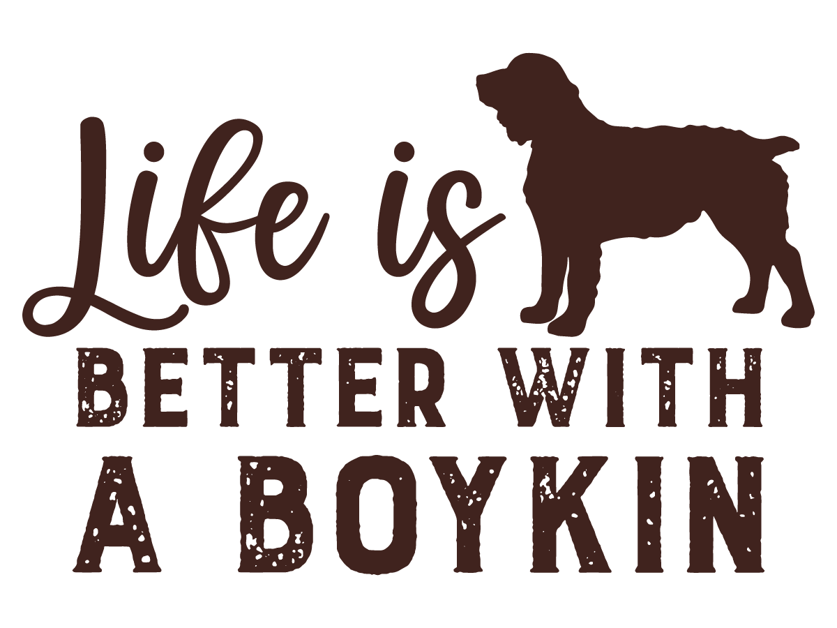 Boykin Spaniel Vinyl Decal - Life is Better with a Boykin