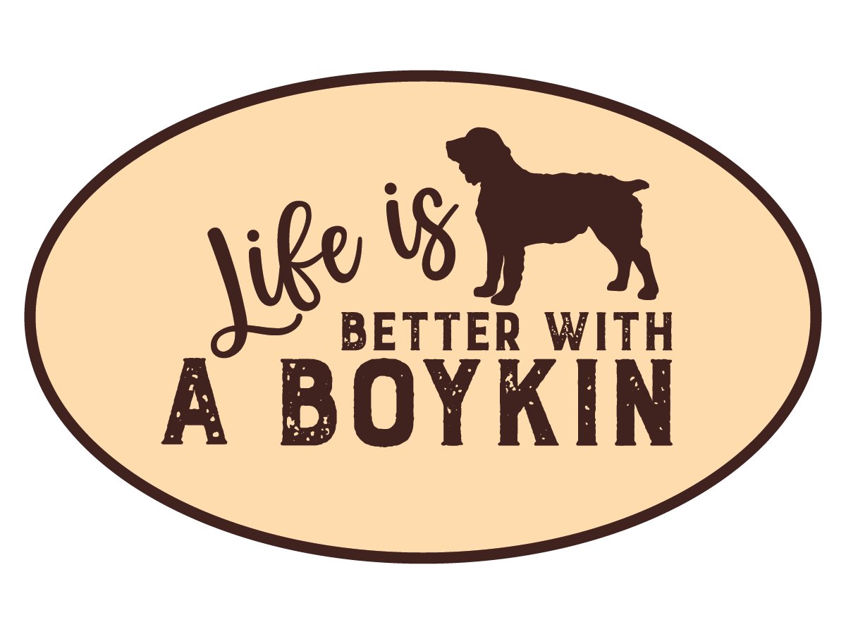 Boykin Spaniel Vinyl Decal - Life is Better with a Boykin