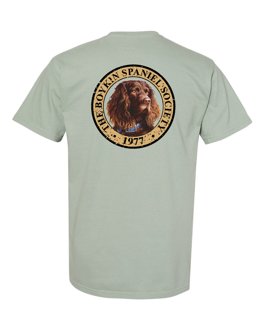 Boykin Spaniel Society Full Color Seal Heavyweight Cotton Tee