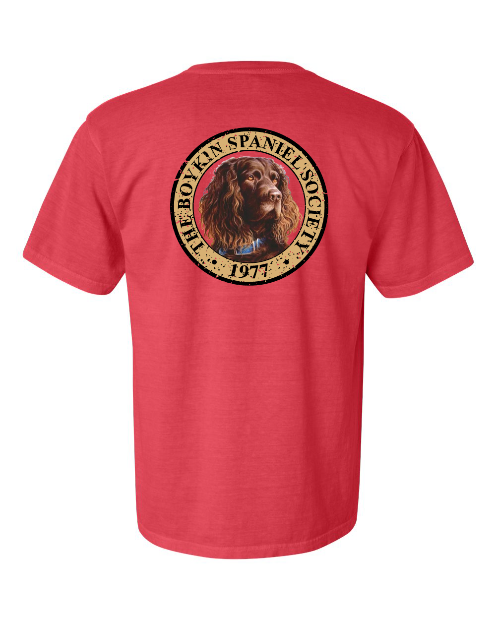 Boykin Spaniel Society Full Color Seal Heavyweight Cotton Tee