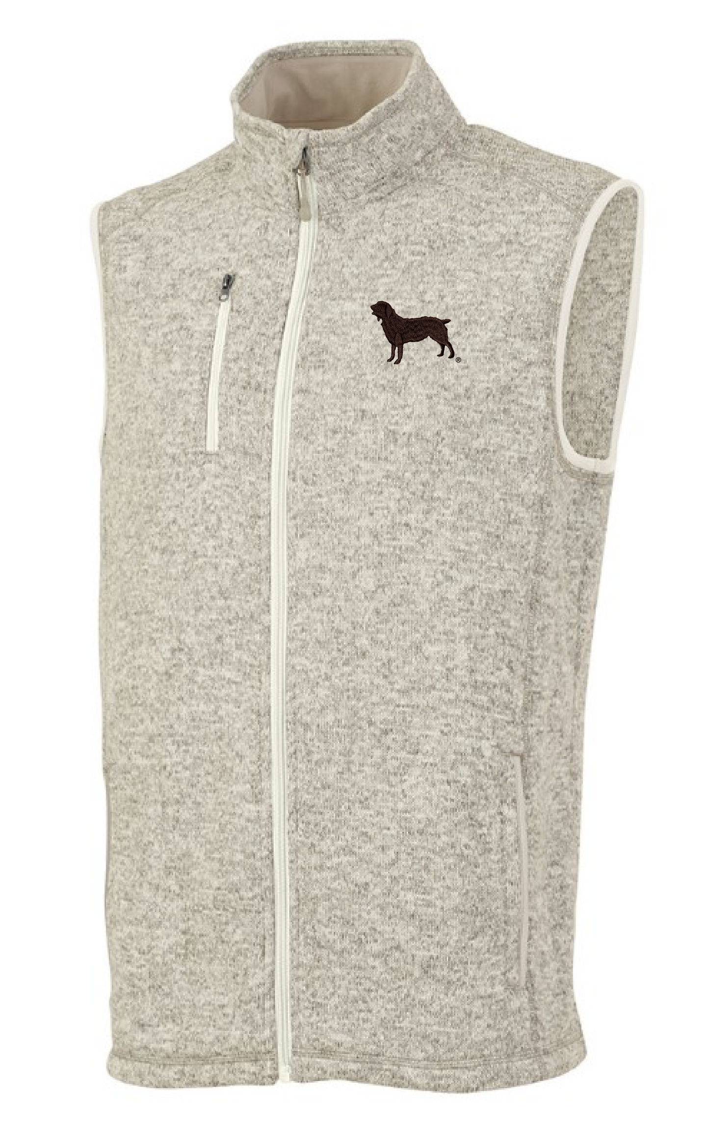 Men's Pacific Heathered Vest with Official Boykin Spaniel Society Silhouette (2 colors)