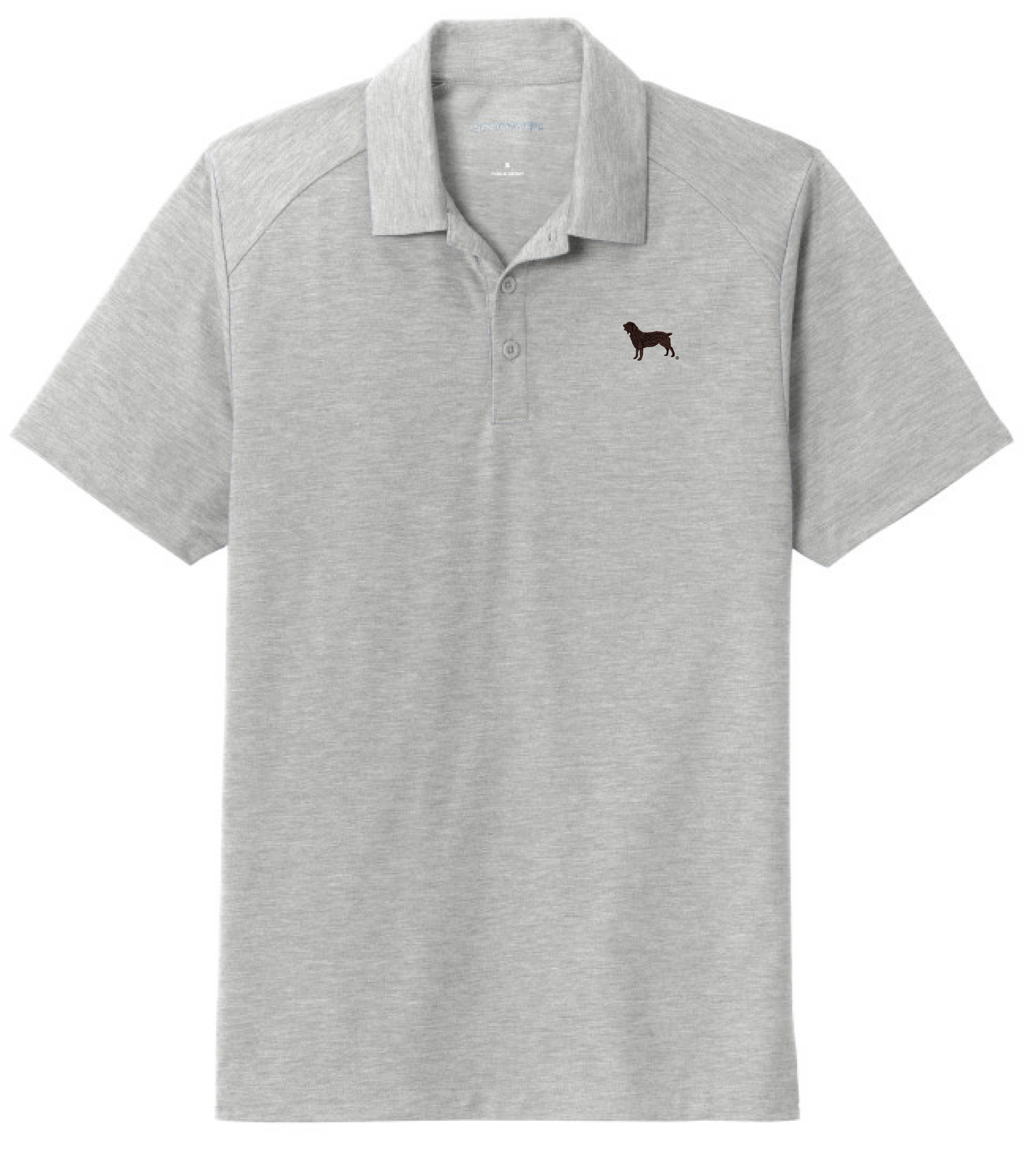 Tri-Blend Wicking Polo with Official Boykin Spaniel Society Embroidered Silhouette