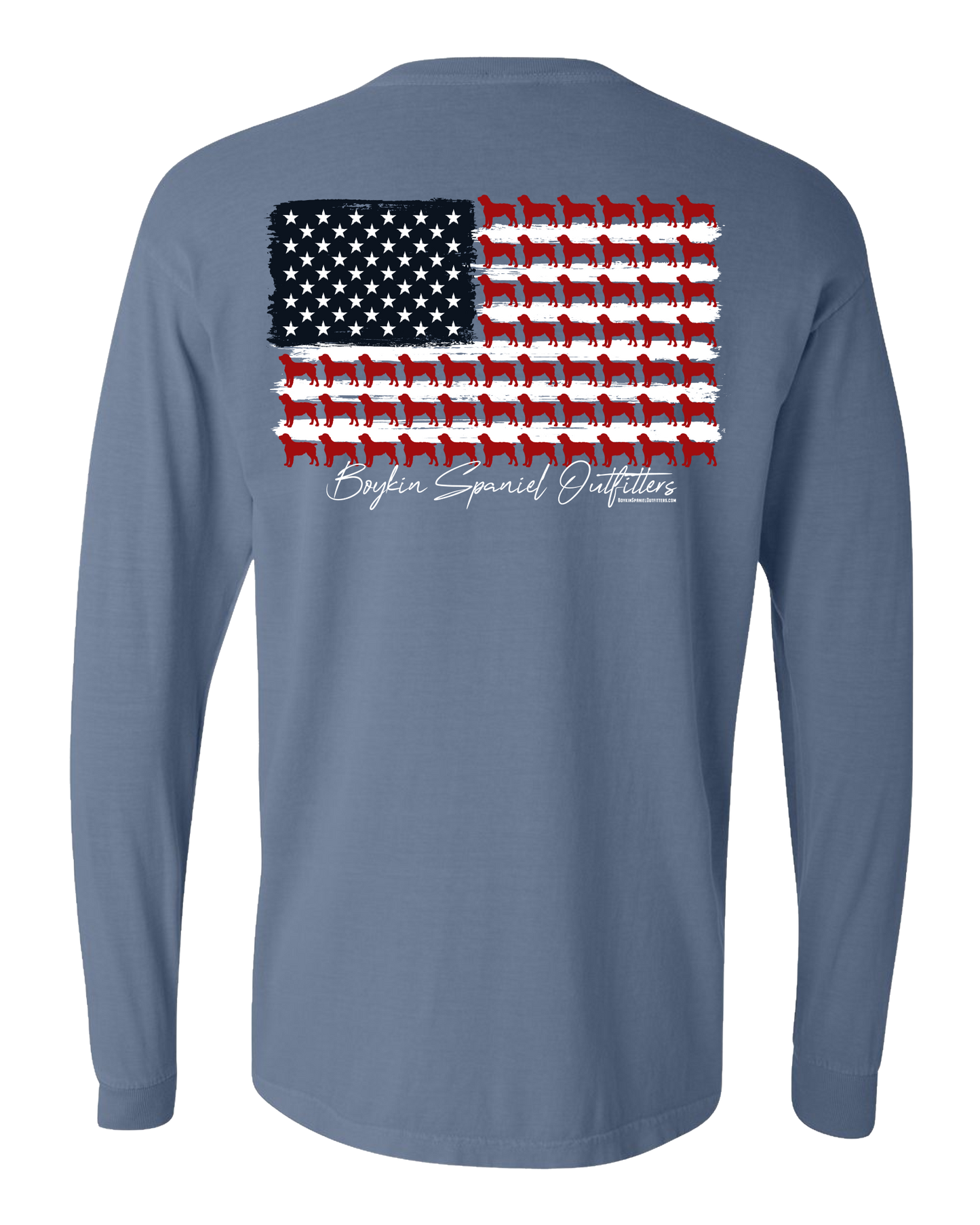 Long Sleeve 100% Cotton Tee - American Boykin