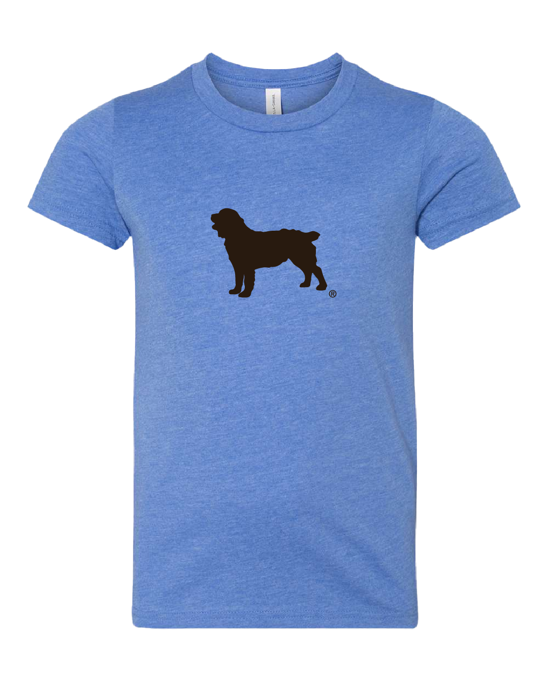 Youth Short Sleeve T-Shirt Boykin Spaniel Society Official Silhouette