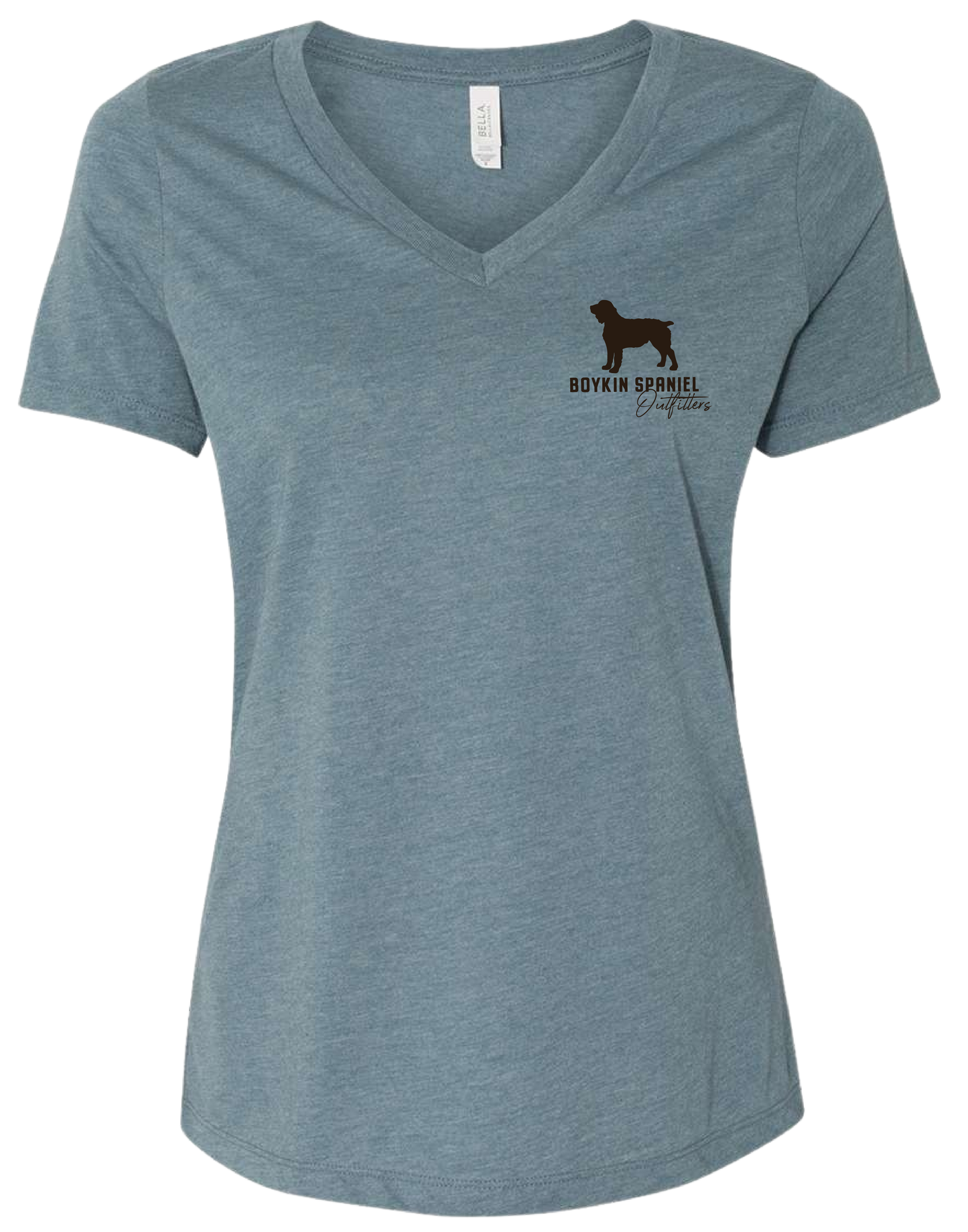 Women's Short Sleeve V-Neck Boykin Spaniel T-Shirt (3 colors)