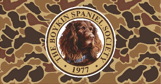 Boykin Spaniel Society Camo Front License Plate
