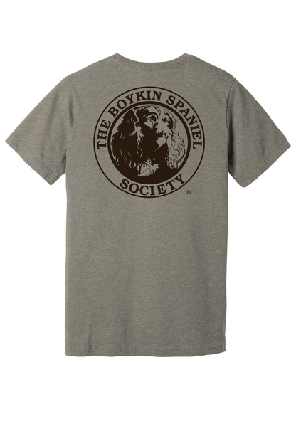 Short Sleeve T-Shirt Boykin Spaniel Society Official Seal (8 colors)