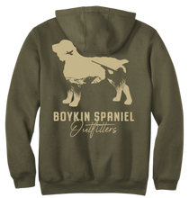 Load image into Gallery viewer, Carhartt ® Midweight Hooded Sweatshirt with Boykin Spaniel Hunting Silhouette
