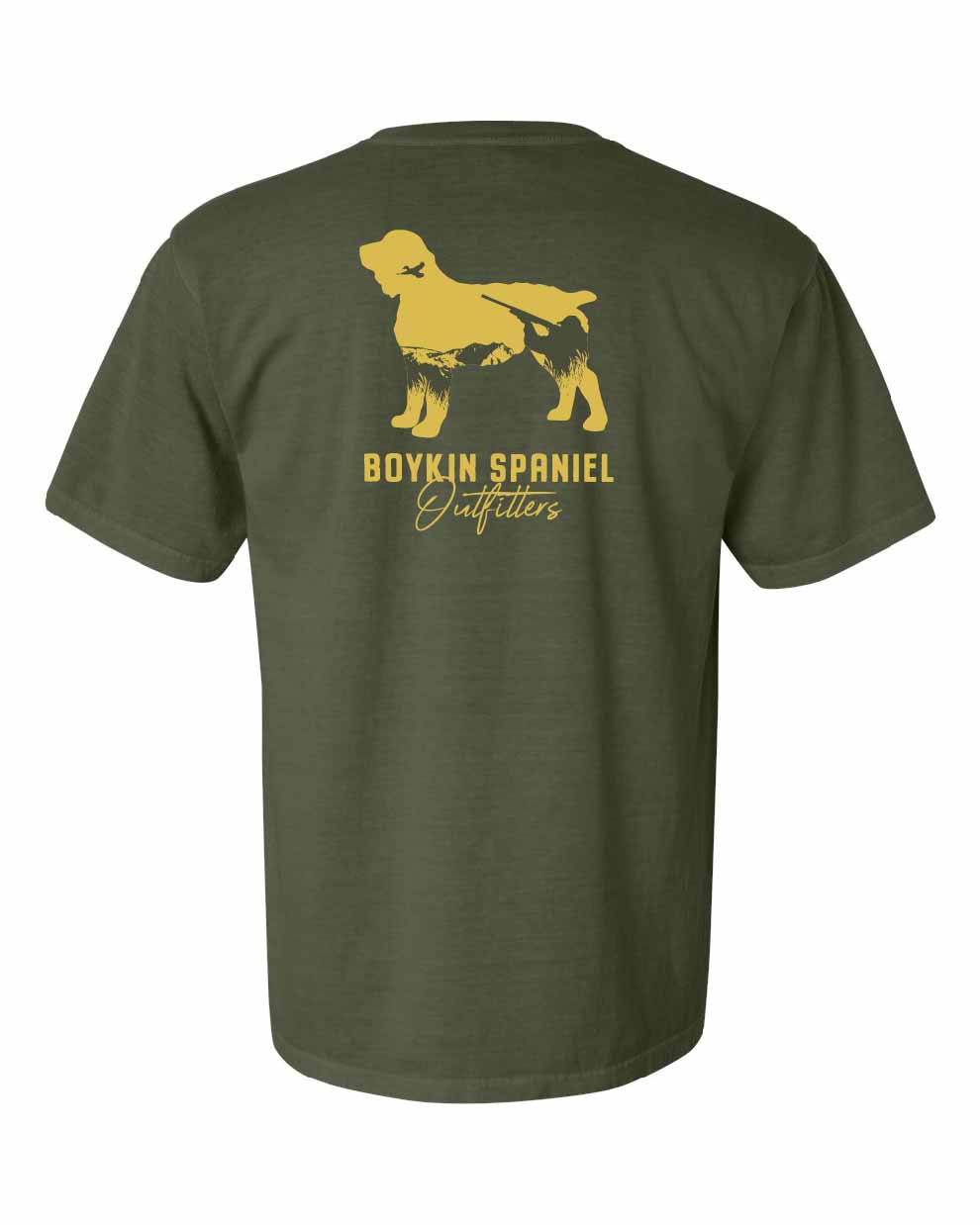 Comfort Colors® Heavyweight Ring Spun Tee - Boykin Spaniel Hunting Silhouette
