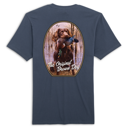 Jim Killen “Top Dog” Tee – Boykin Spaniel Outfitters Classic Cotton in Navy