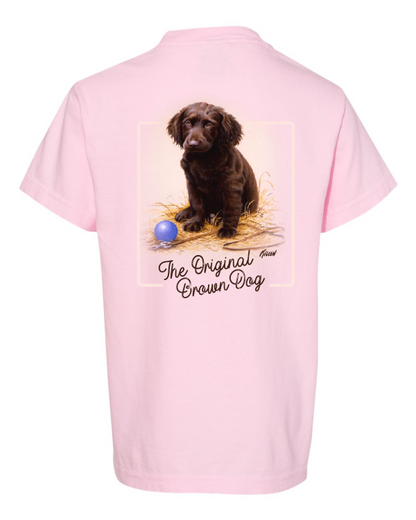 Late for School - Boykin Spaniel Puppy YOUTH Ring Spun Cotton Tee