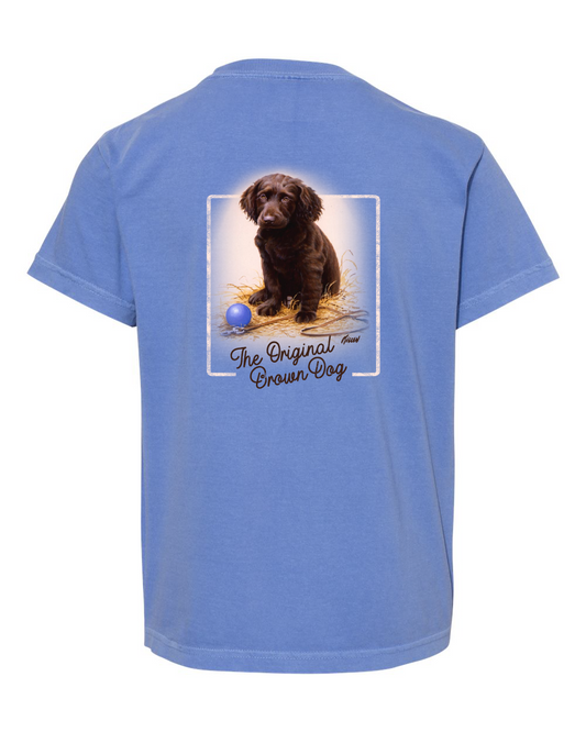 Late for School - Boykin Spaniel Puppy YOUTH Ring Spun Cotton Tee