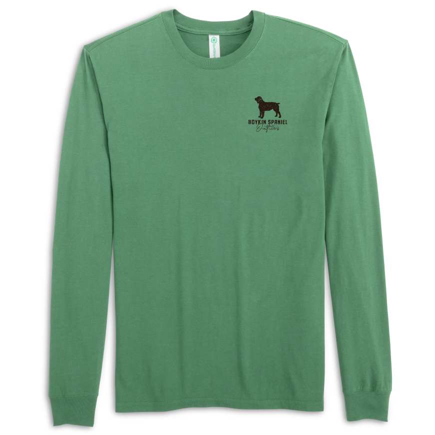 Boykin Spaniel Society Full Color Long Sleeve 100% Cotton Midweight Tee