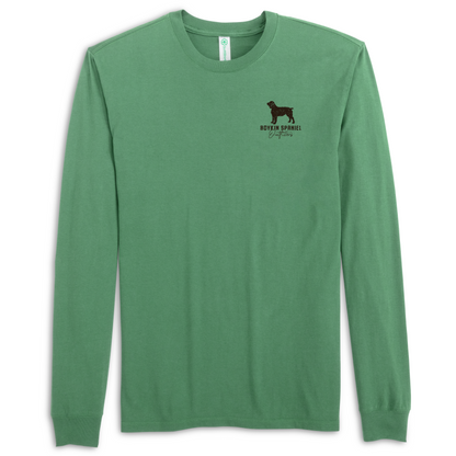 Boykin Spaniel Society Full Color Long Sleeve 100% Cotton Midweight Tee