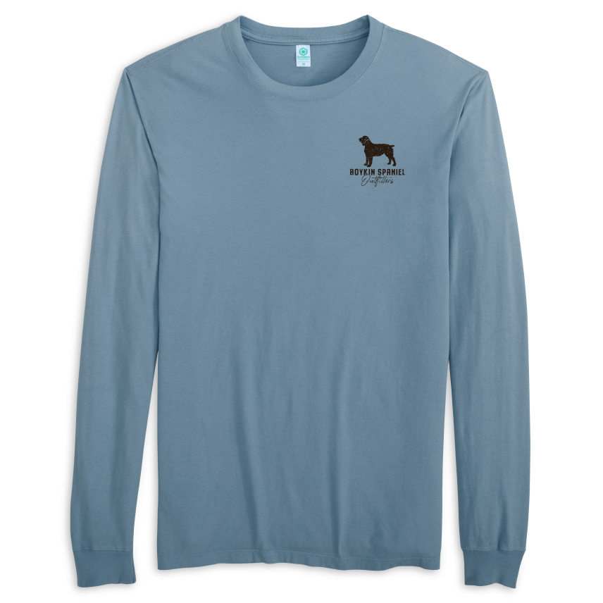 Boykin Spaniel Society Full Color Long Sleeve 100% Cotton Midweight Tee