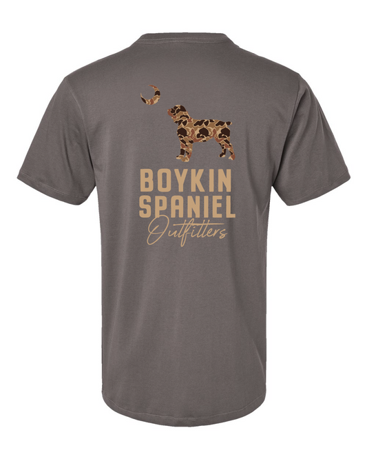 100% Cotton Ring Spun Tee - Boykin Spaniel South Carolina Camo