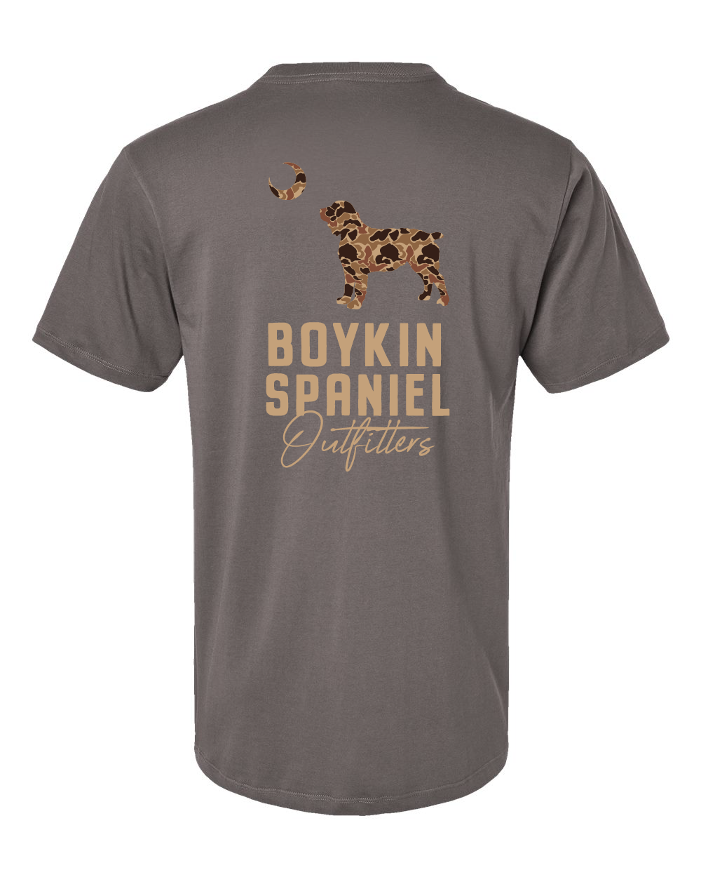 100% Cotton Ring Spun Tee - Boykin Spaniel South Carolina Camo