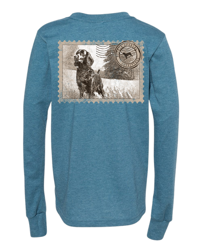 Boykin Spaniel YOUTH Long Sleeve Tee - Iconic Boykin Stamp Design
