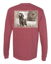 Load image into Gallery viewer, Boykin Spaniel 100% Cotton Long Sleeve Pocket Tee - Iconic Boykin Stamp Design
