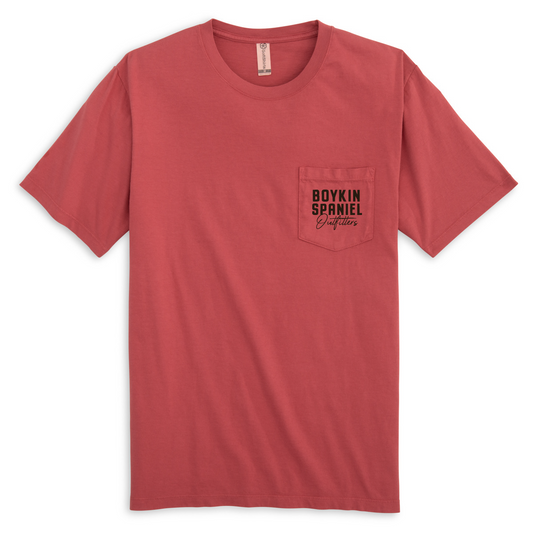 South Carolina's Original Brown Dog - Boykin Spaniel Short Sleeve 100% Cotton Pocket Tee