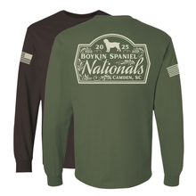 Load image into Gallery viewer, Pre-Order 2025 BSS Nationals Long Sleeve Tee with Official Logo
