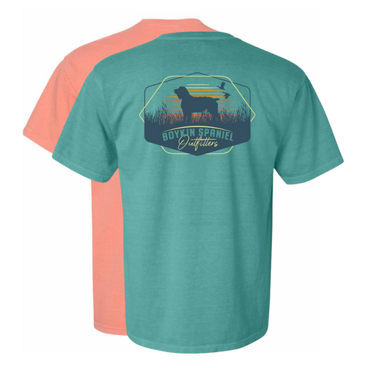 Comfort Colors® Heavyweight Ring Spun Tee - Boykin Spaniel Postcard Design