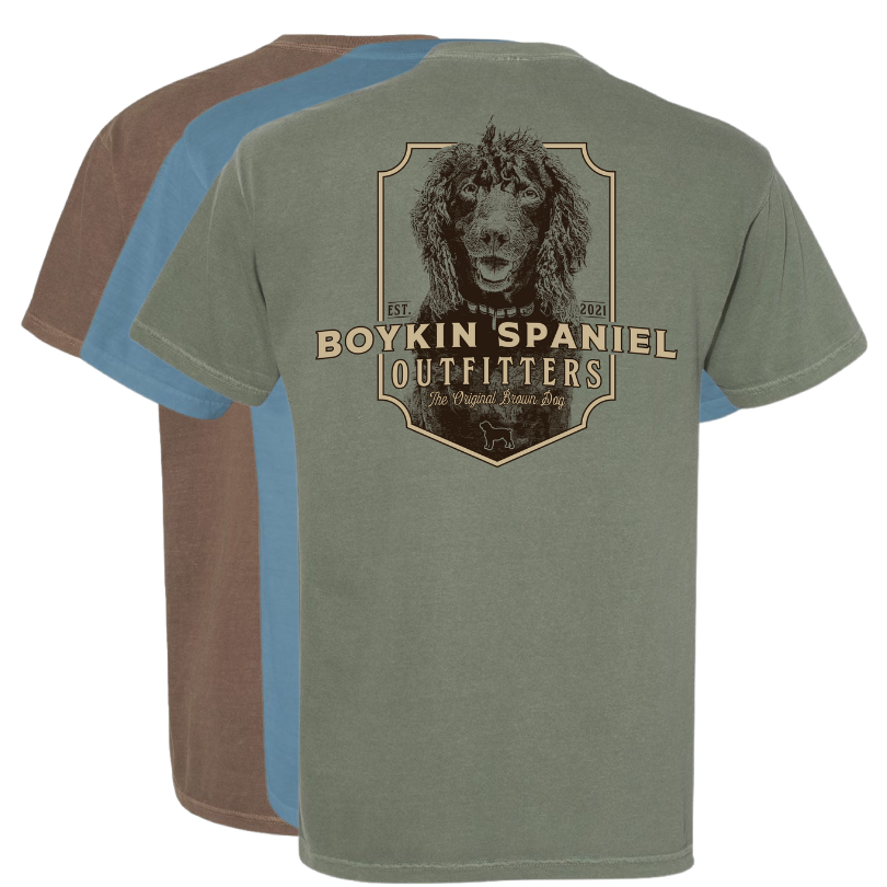 Short Sleeve T-Shirt Boykin Spaniel 100% Cotton (3 colors)