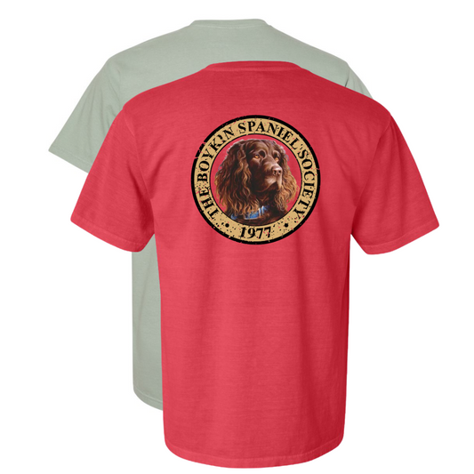 Boykin Spaniel Society Full Color Seal Heavyweight Cotton Tee