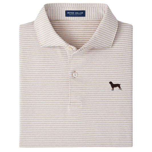 Peter Millar Ballad Performance Jersey Polo – Barley with Boykin Spaniel Embroidery
