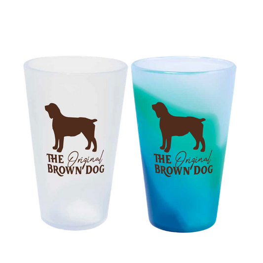 16 oz Silicone Pint Glass with Boykin Spaniel