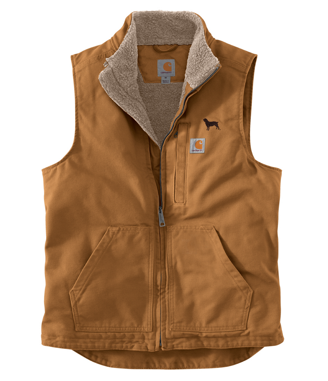 Carhartt Sherpa-Lined Vest with Boykin Spaniel Society Silhouette