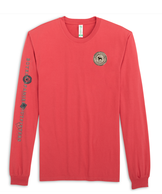 Boykin Spaniel 100% Cotton Long Sleeve Tee - Iconic Boykin Stamp Design