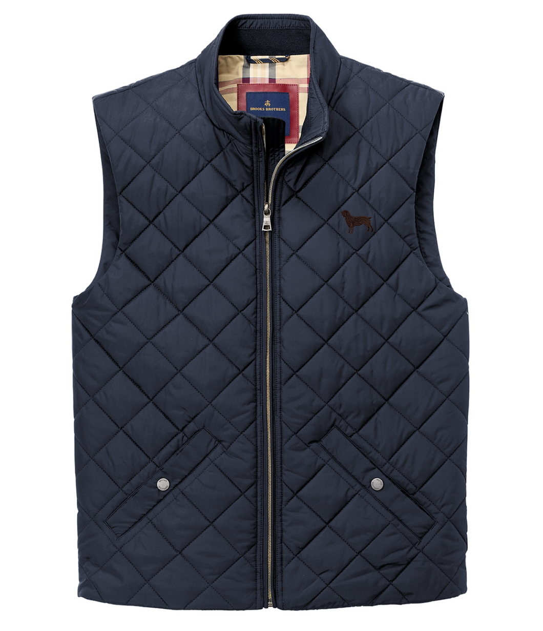 Brooks Brothers® Quilted Vest with Boykin Spaniel Society Silhouette