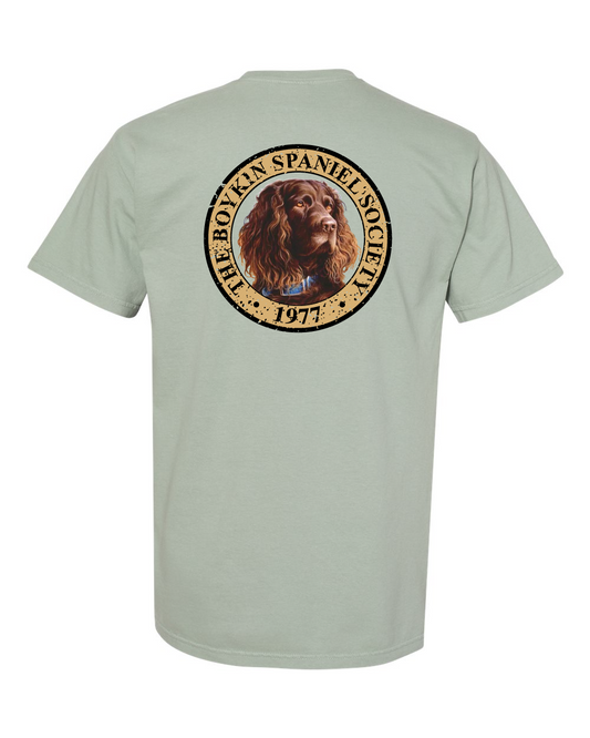 Boykin Spaniel Society Full Color Seal Heavyweight Cotton Tee