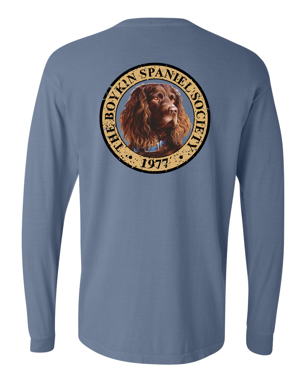 Boykin Spaniel Society Full Color Long Sleeve 100% Cotton Heavyweight Tee