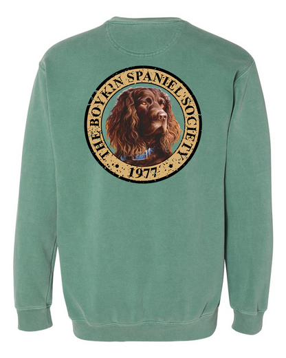 Boykin Spaniel Society Full Color Seal Crewneck Sweatshirt (2 colors)