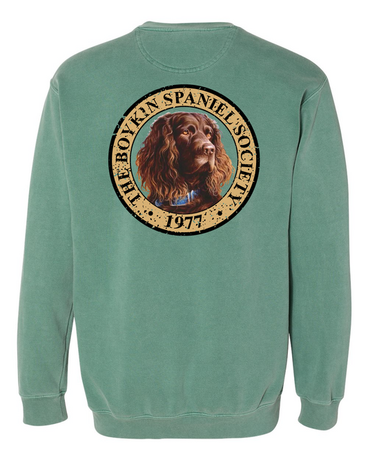 Boykin Spaniel Society Full Color Seal Crewneck Sweatshirt (2 colors)