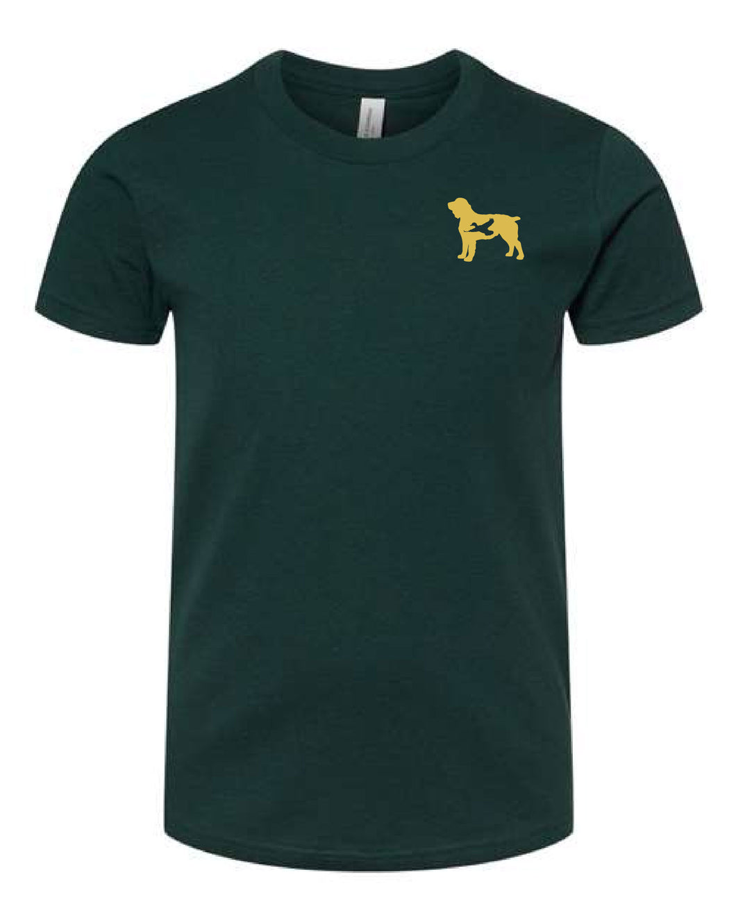 Youth Short Sleeve T-Shirt Boykin Spaniel Hunting Silhouette