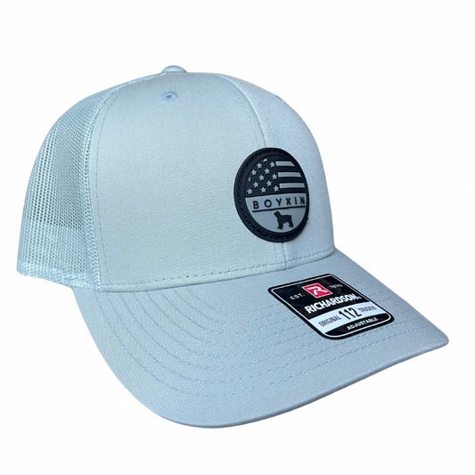 112 Classic Trucker Cap - Boykin Flag Silicone Patch - Quarry