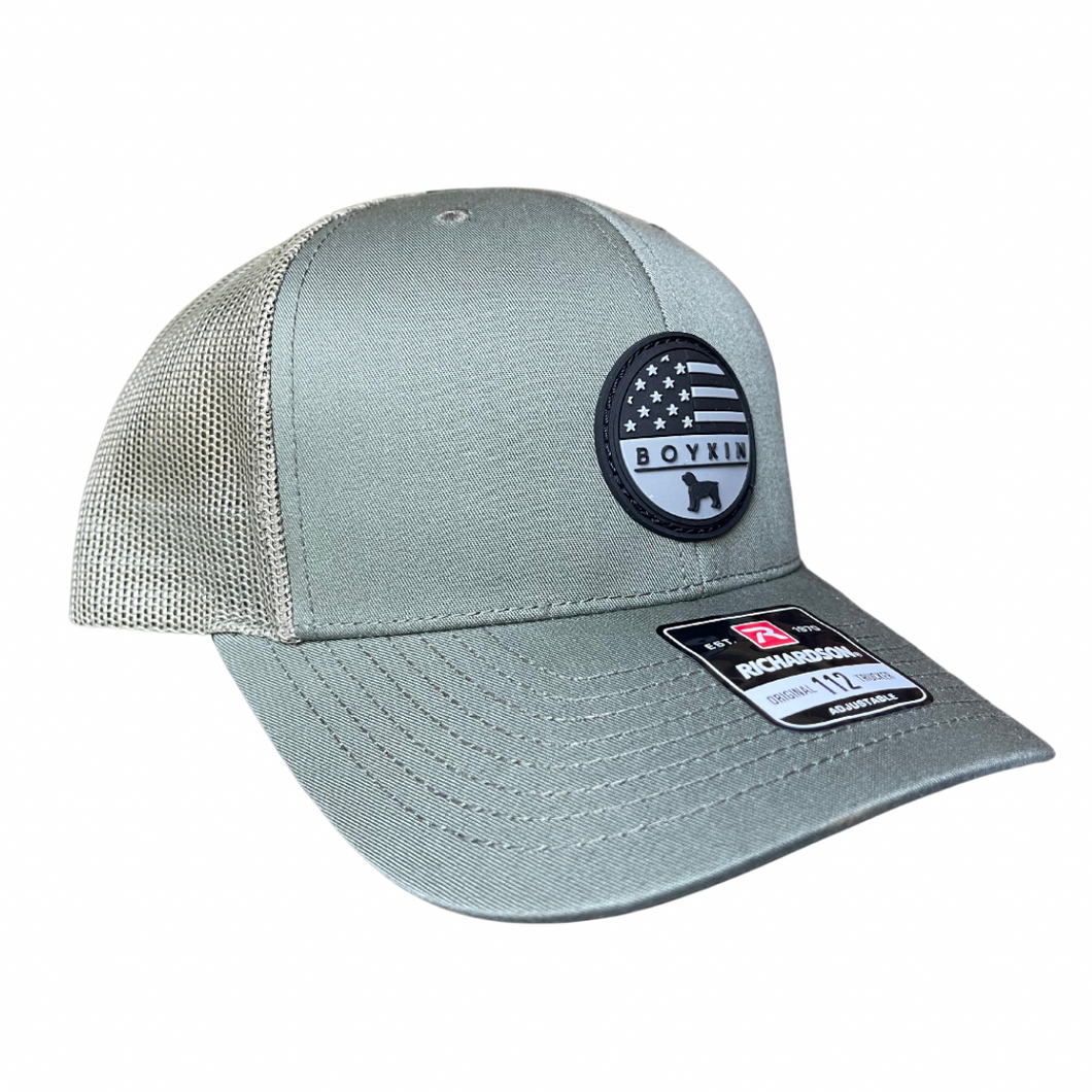 112 Classic Trucker Cap - Boykin Flag Silicone Patch - Loden