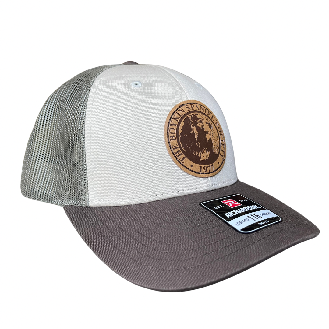 Richardson 115 Low Pro Trucker Hat Tan/Loden/Brown with Leather Boykin ...