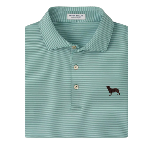 Peter Millar Jubilee Performance Jersey Polo with Boykin Spaniel Society Embroidery – Snow Pea