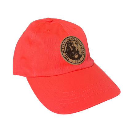 Youth Chino Washed Relaxed Hat – Boykin Spaniel Society Leather Patch